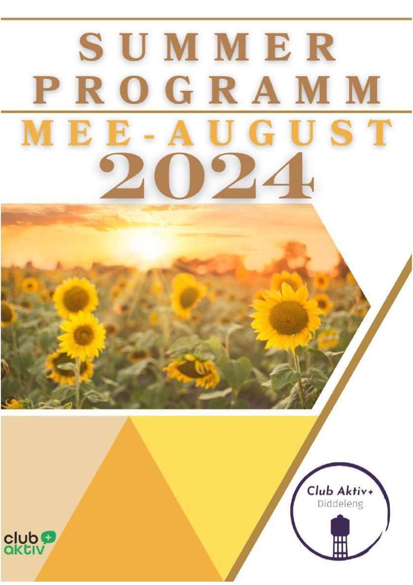 Summer Programm Mee-August 2024